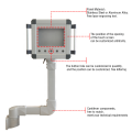 CNC suspension system electrical enclosures terminal box control panel aluminum cantilever support arm system for HMI